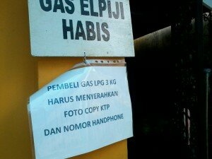 Gas Elpiji Habis